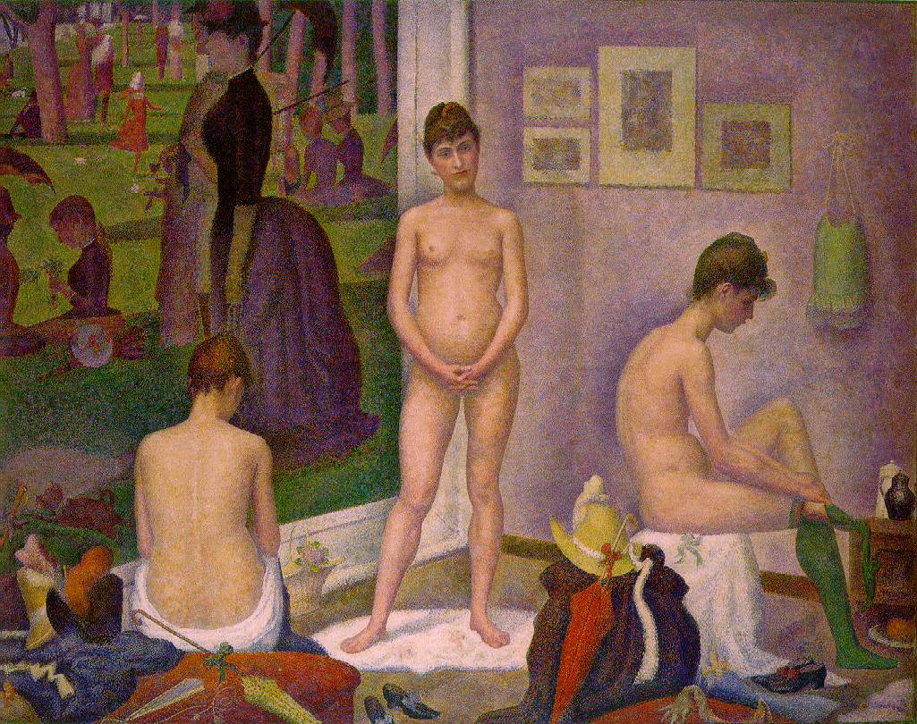 Georges Seurat, les poseuses, 1886-1888 