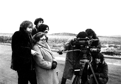 Marguerite Duras sur le tournage du film