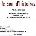 le son d’histoires – n° 2 : M… comme miroir – entretien avec Jean-Claude Rousseau autour d’un extrait du « testament d’Orphée » de Jean Cocteau jpg/lesondhistoire1.jpg