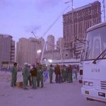 Dubai : Workers leaving the factory