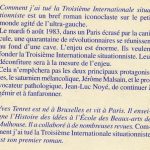 Comment j’ai tué la Troisième Internationale Situationniste – Partie 2